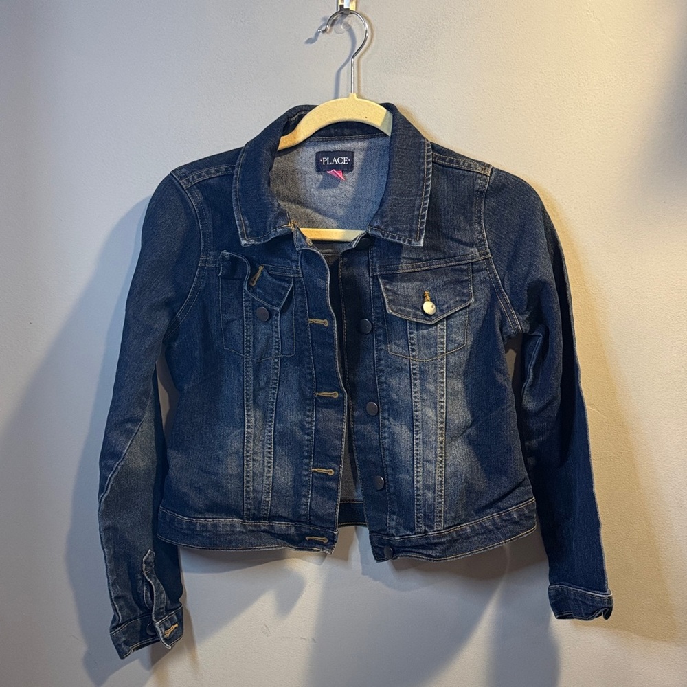 Dark Blue Jean Jacket- girls 14